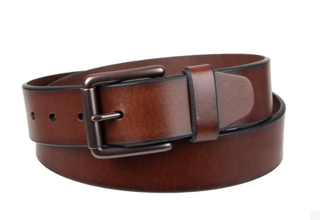 Genuine Leather Belts For Men, 100% Full Grain Fashion Mens Belt For Casual  Wear, With Antique Alloy Buckle. at  Men’s Clothing store