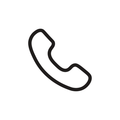 Icon of a telephone handset.