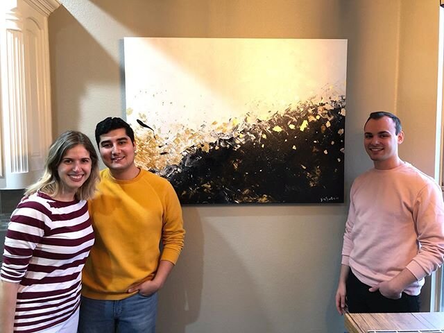 Look at this beautiful painting @dossantospainting created for our new home!!! It&rsquo;s INCREDIBLE! Thank you so much for this breathtaking piece! Can&rsquo;t wait to see it in our space 👩🏼&zwj;🎨❤️🙌🏼🥰 #art #commission #painting