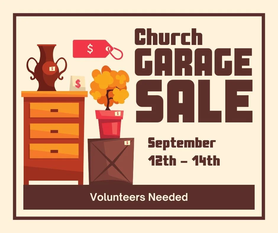 Church Garage Sale Volunteers