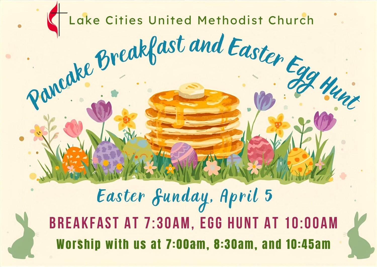 Easter Egg Hunt & Breakfast — Lake Cities United Methodist Church