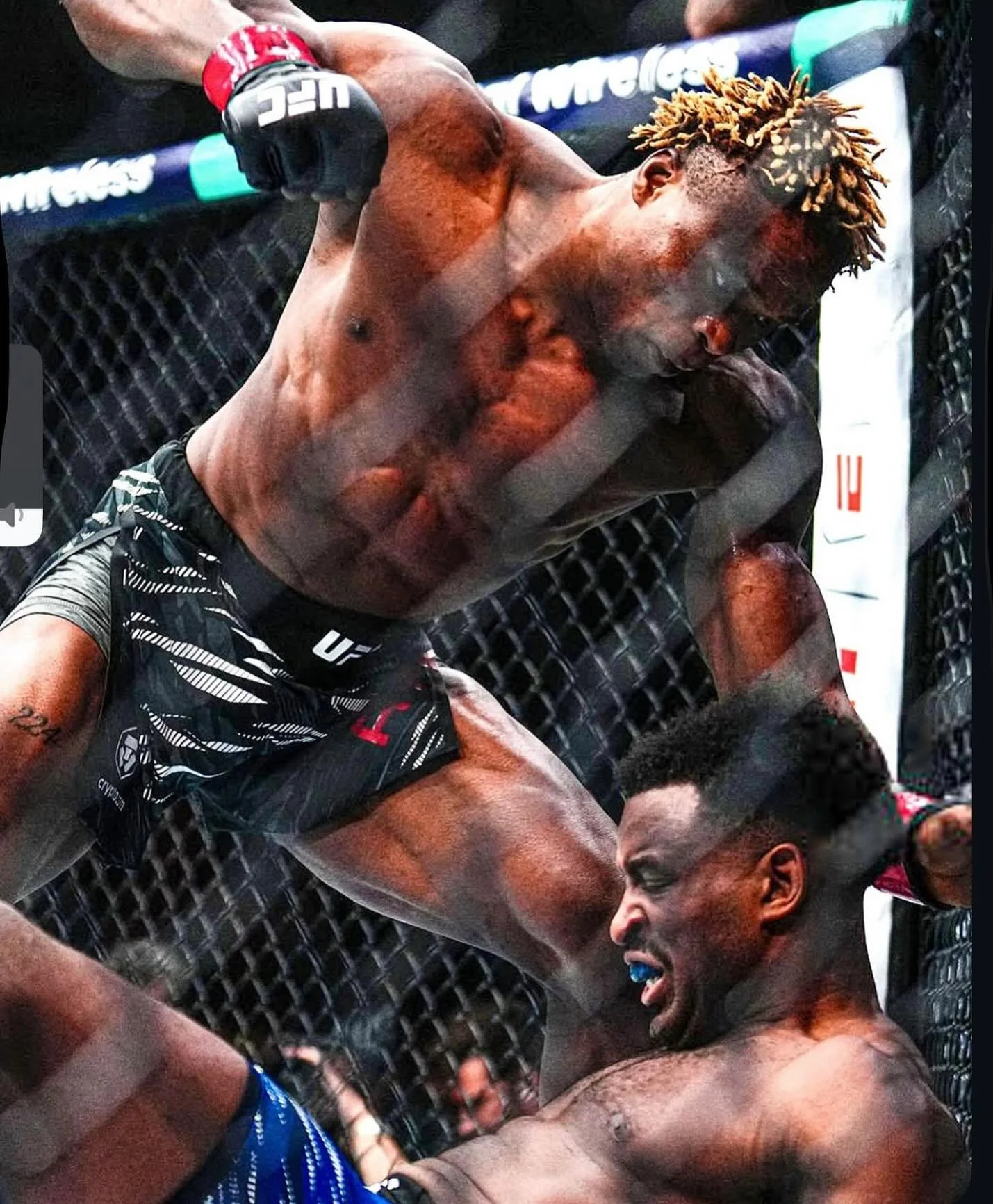 Talk about horror movies on Halloween, this was one in the making when 23-year-old Cameroonian knockout artist Ateba Gautier ragdolled this man like a child before sending him crashing to canvas and cracking him for the TKO finish. 

This was his 3rd