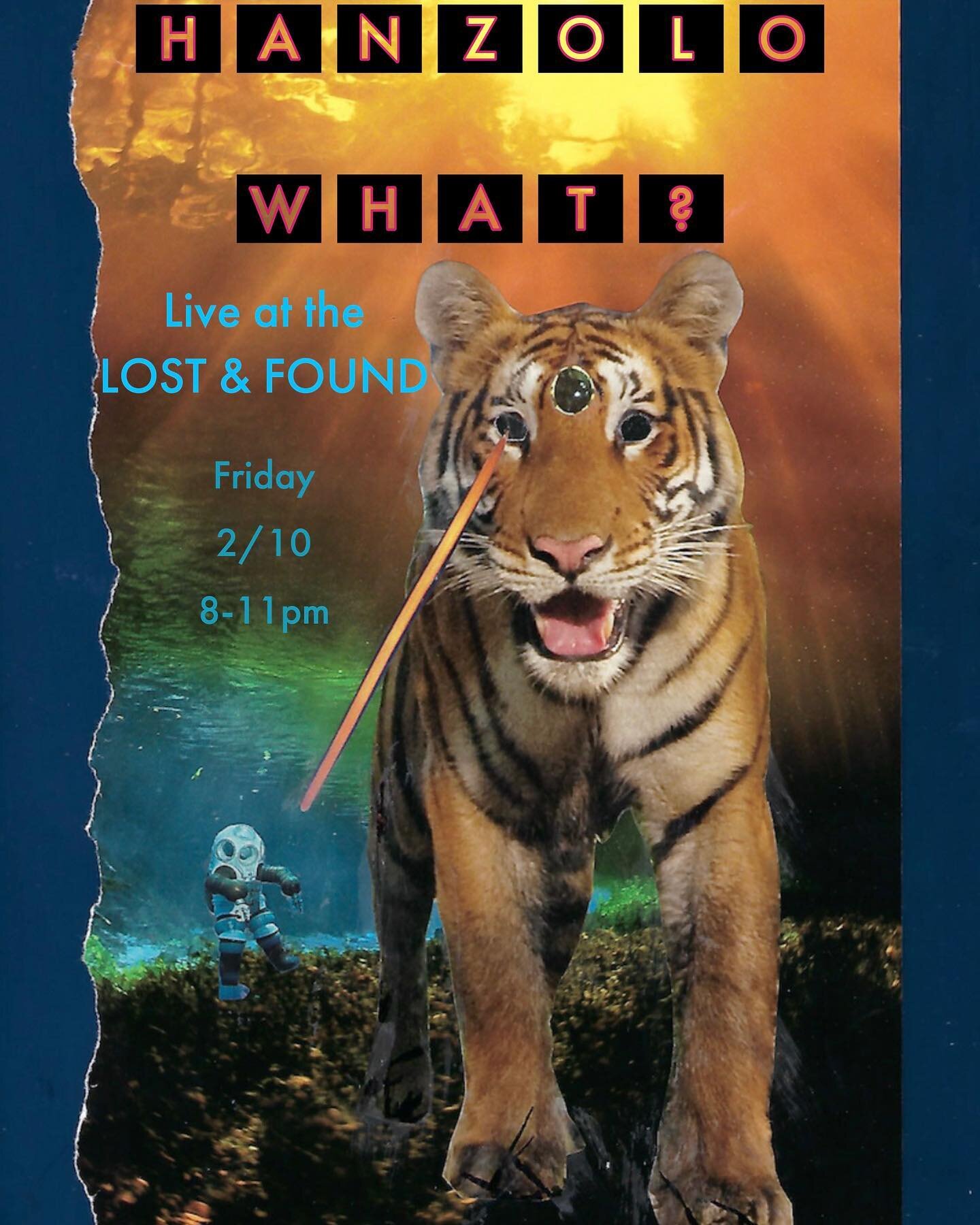 THIS FRIDAY 

HANZOLO will return to the stage with our new friends in @what.band at the one and only @lostandfoundalbany 

we&rsquo;re really looking forward to this one. our favorite place to play in Albany, boasting the best vibes. come out and se