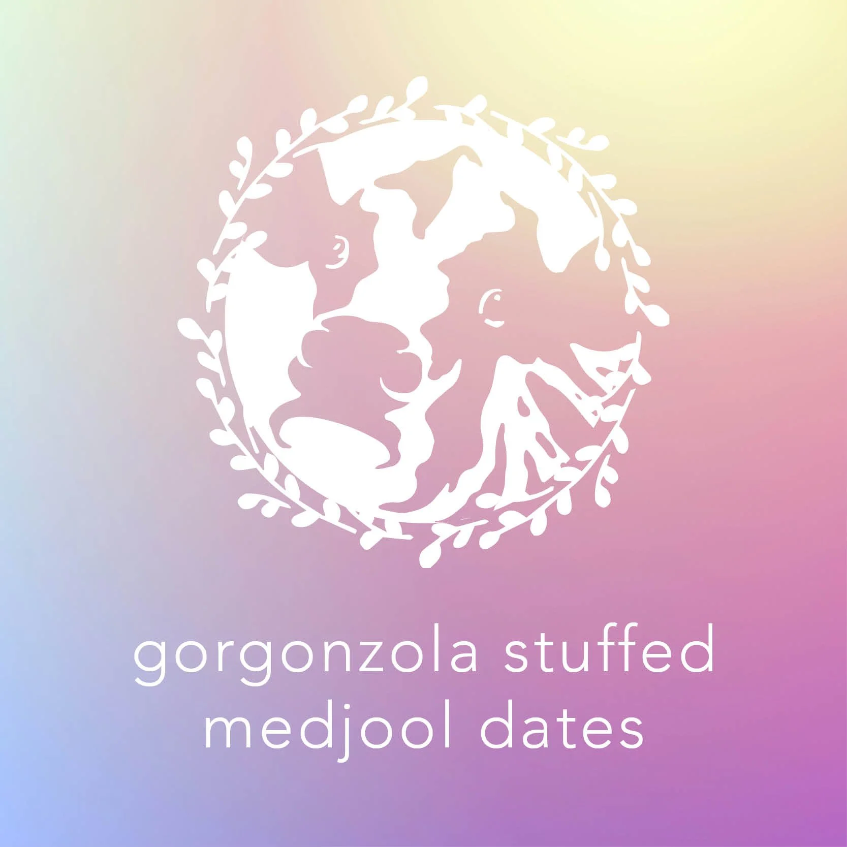 gorgonzola stuffed medjool dates, wrapped with prosciutto