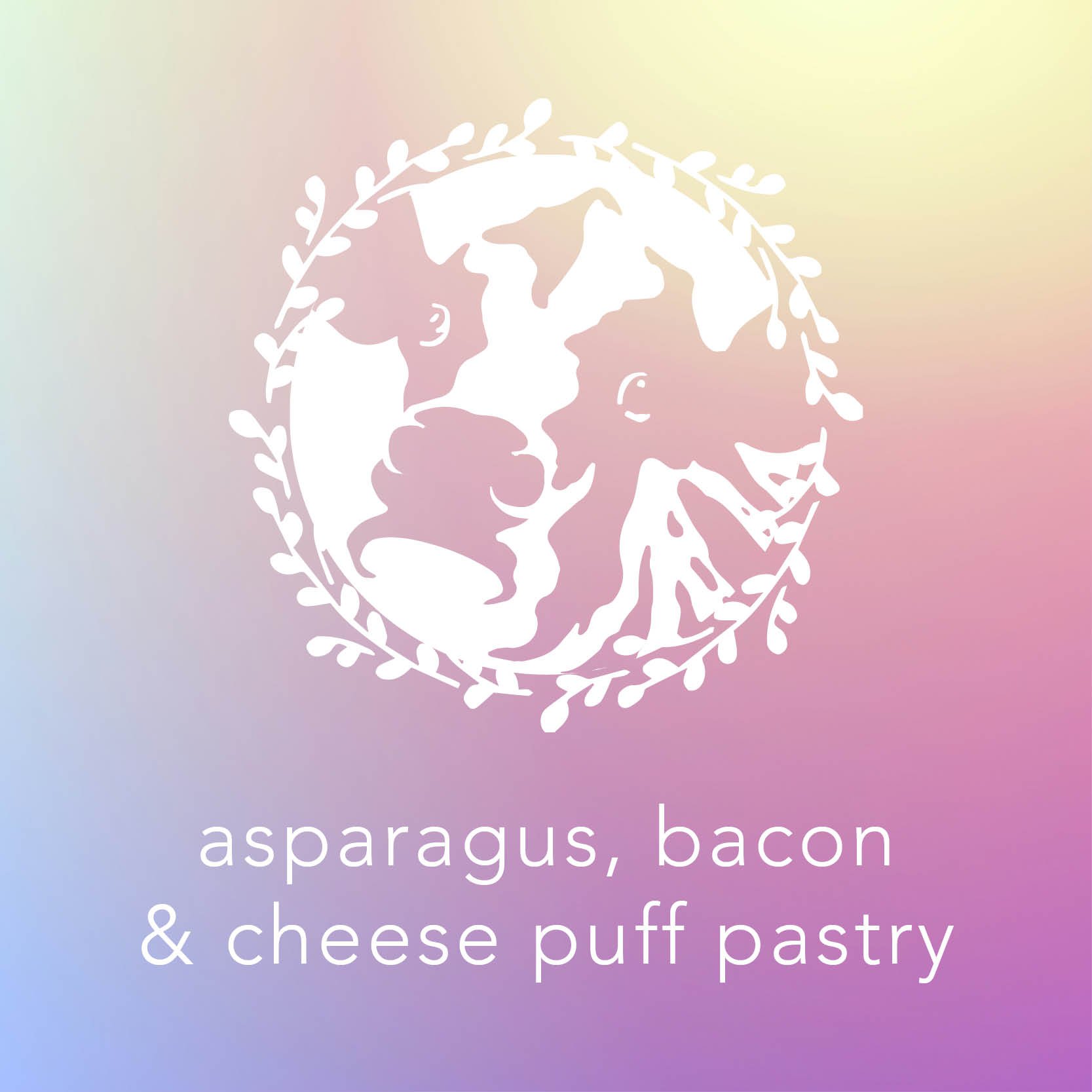asparagus, bacon  & cheese puff pastry