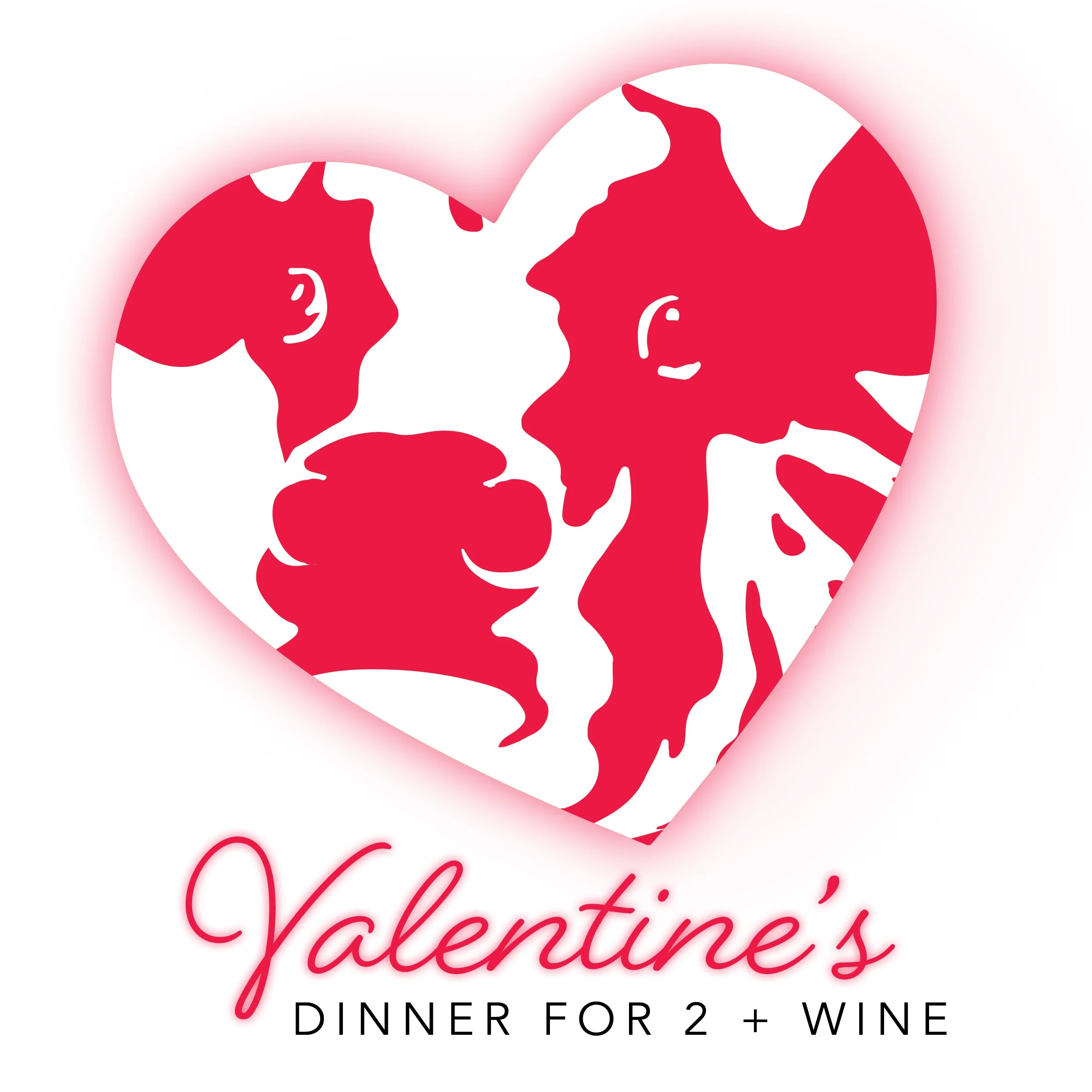 Valentine's Dinner for 2 (Meal + Wine)