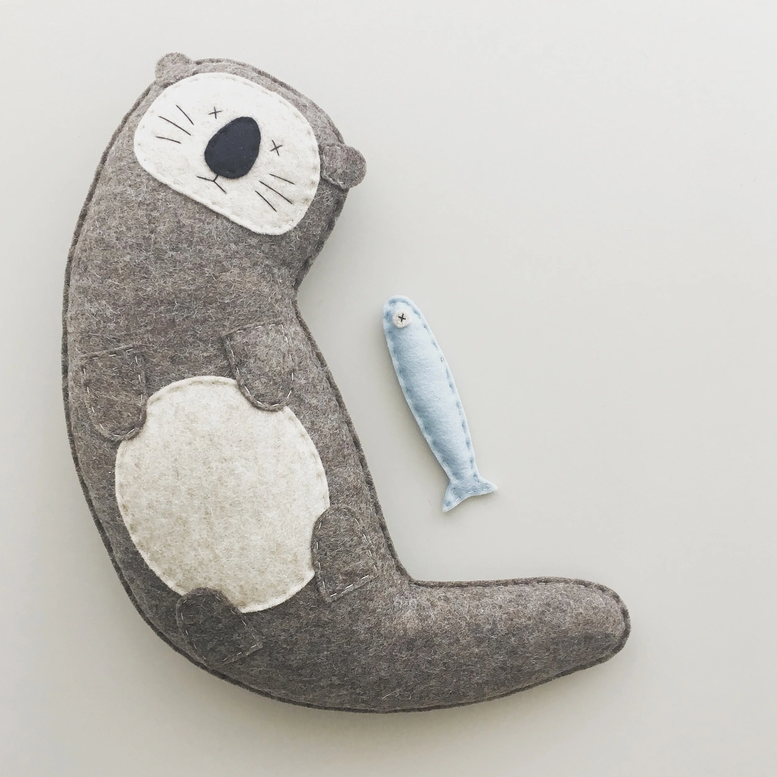 otter & little fish