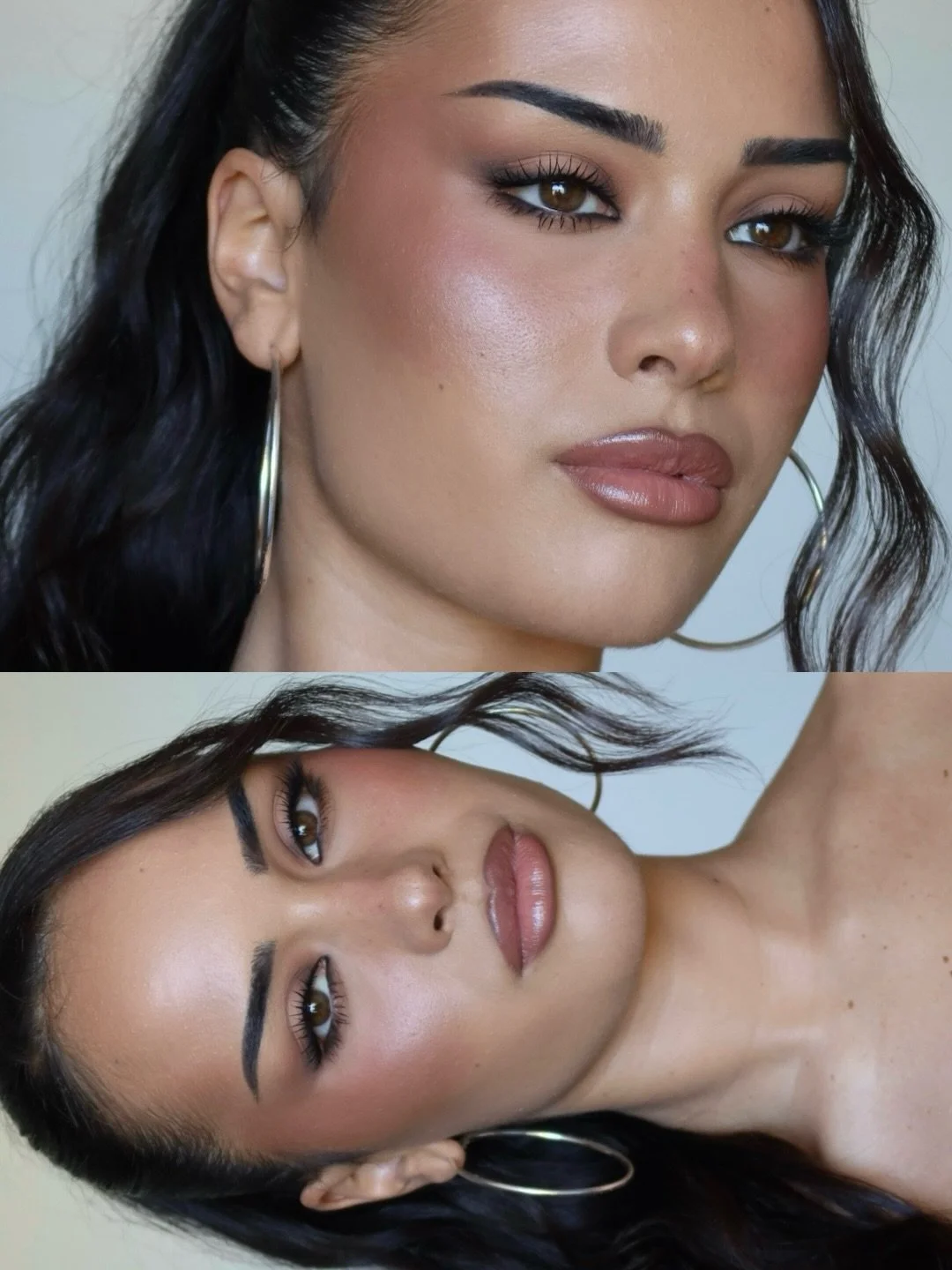 SOFIA 🤎 Hair: @byteeganhair 

Eyes
@makeupbymario Master Mattes palette 
@kryolanaustralia Black Gel liner
@toofaced Killer liner black
@maybelline Sky high tubing mascara

Face
@faceatelier Ultra pro foundation
@toofaced Born this way concealer
@ta