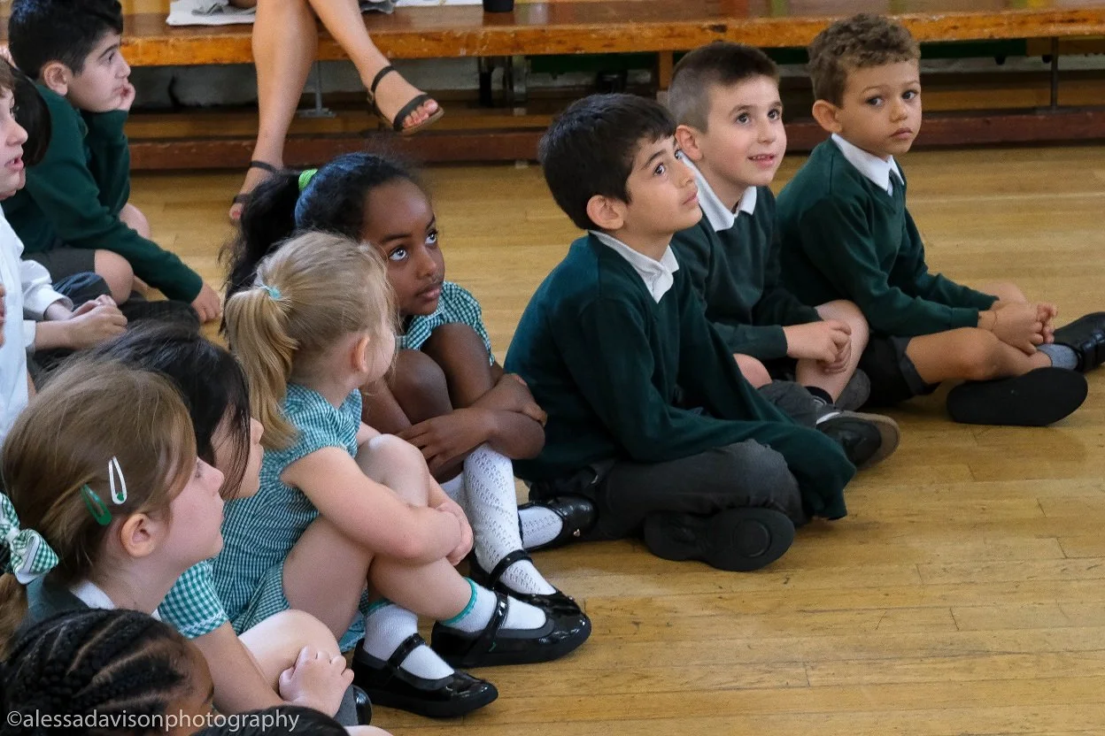 Interactive KS1 road safety theatre performance delivered in a Doncaster primary school.