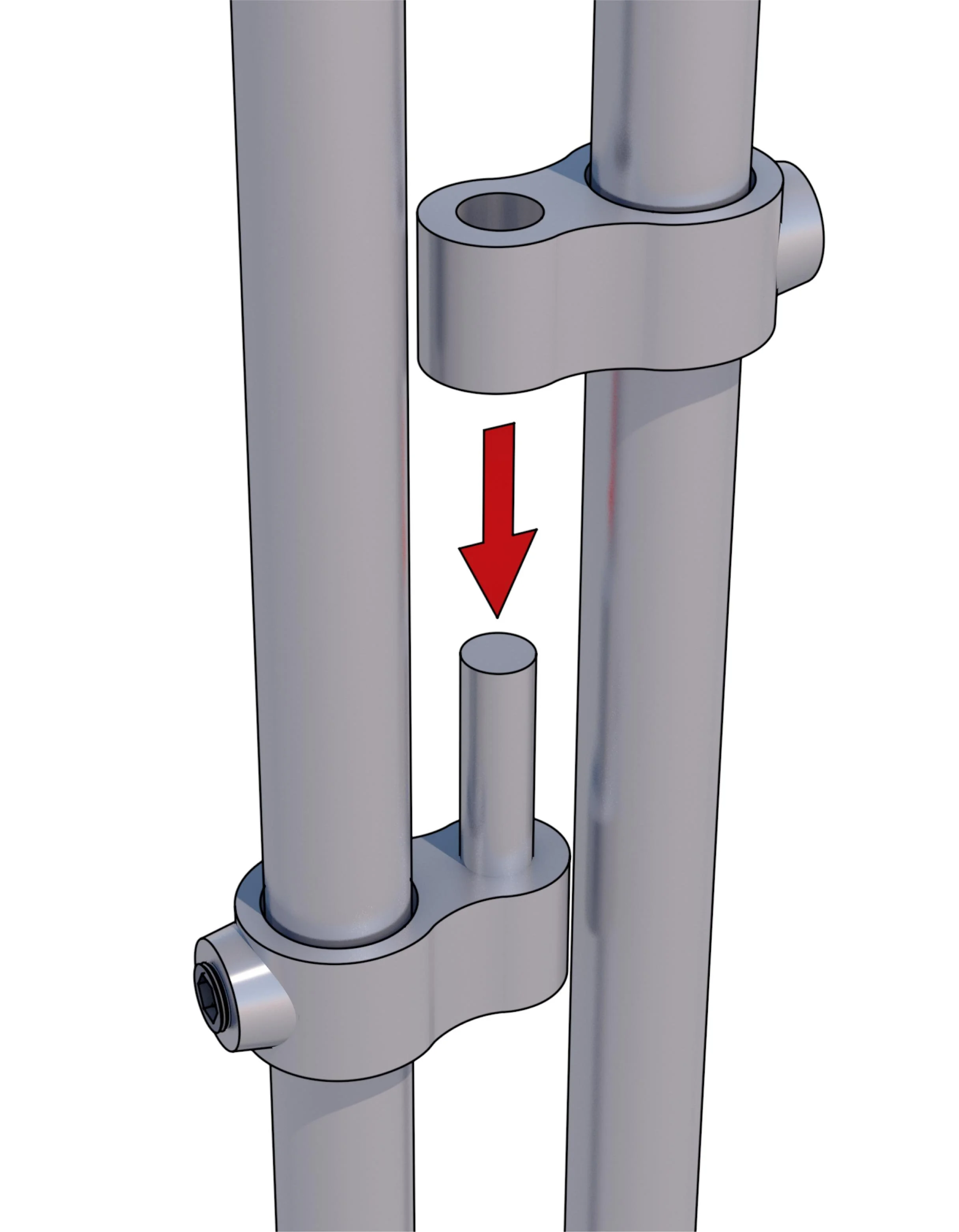  Line &amp; colour render for fruit cage assembly instructions 