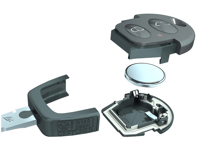  Car key exploded view 