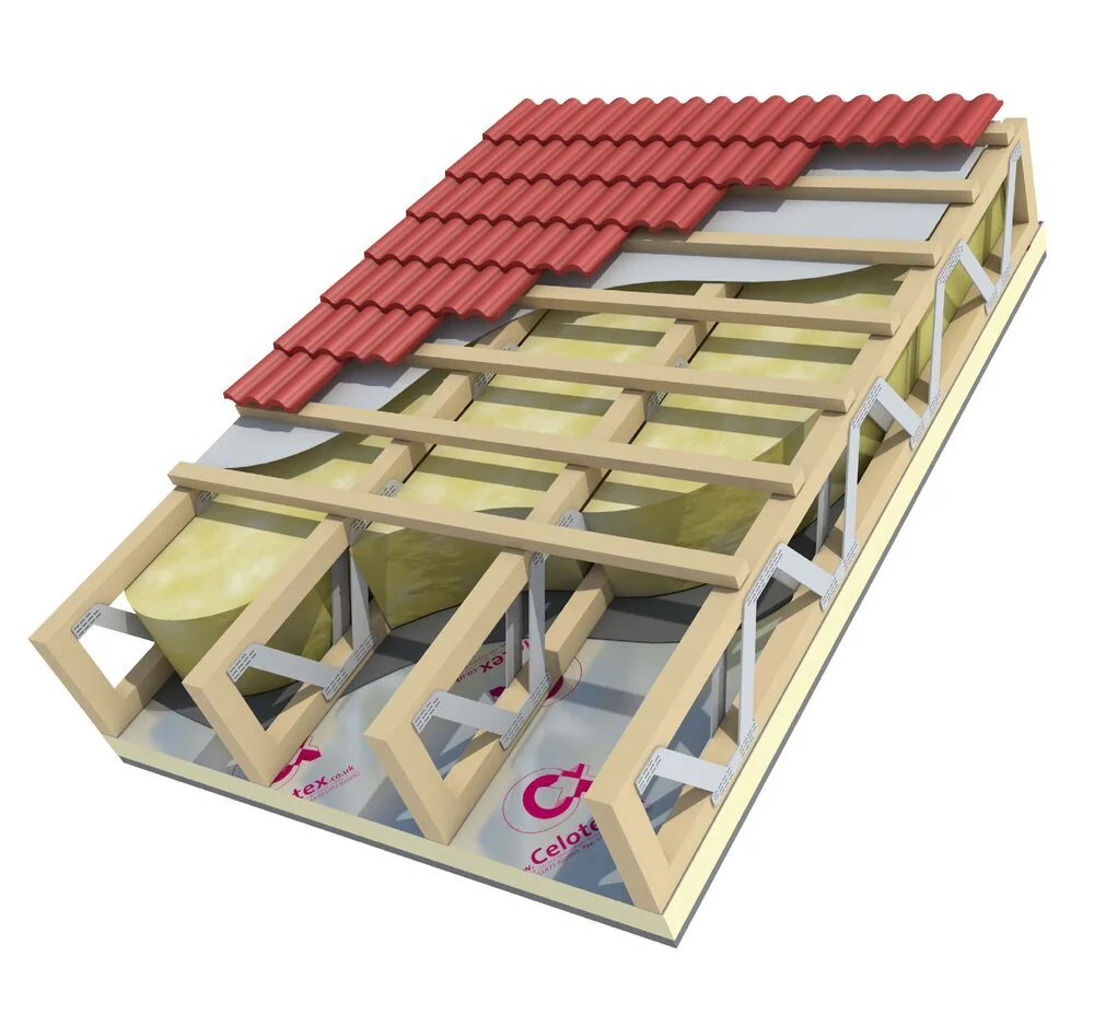  Roof insulation cutaway 