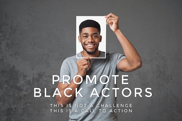 As a champion of All Talent, I champion for Black Talent.  And I will continue to push for more diversity and inclusion in each of the projects I cast.  This platform has been used to promote my business, but for now I feel called to use this platfor