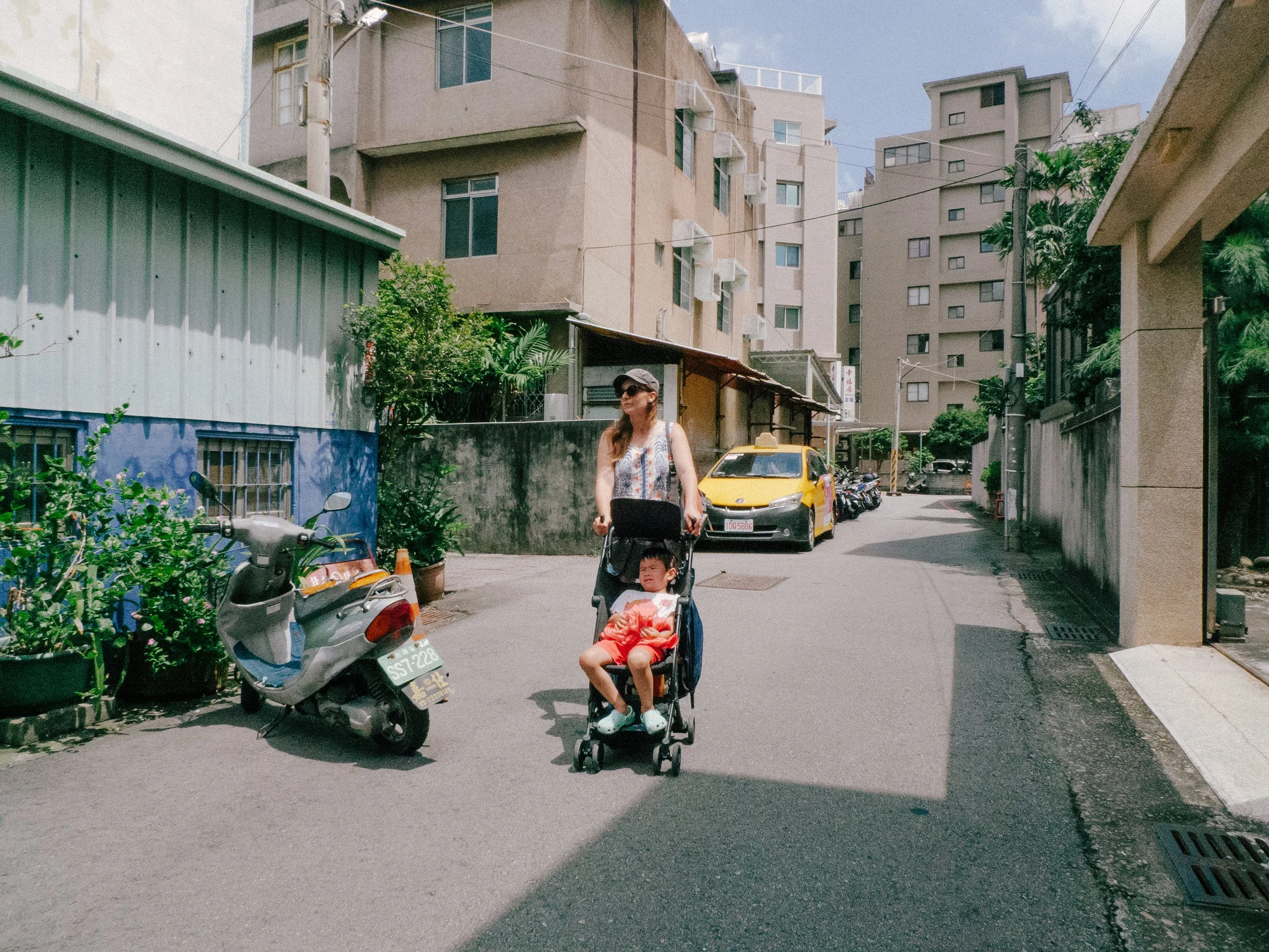 好熱, just a random street with lots of plants