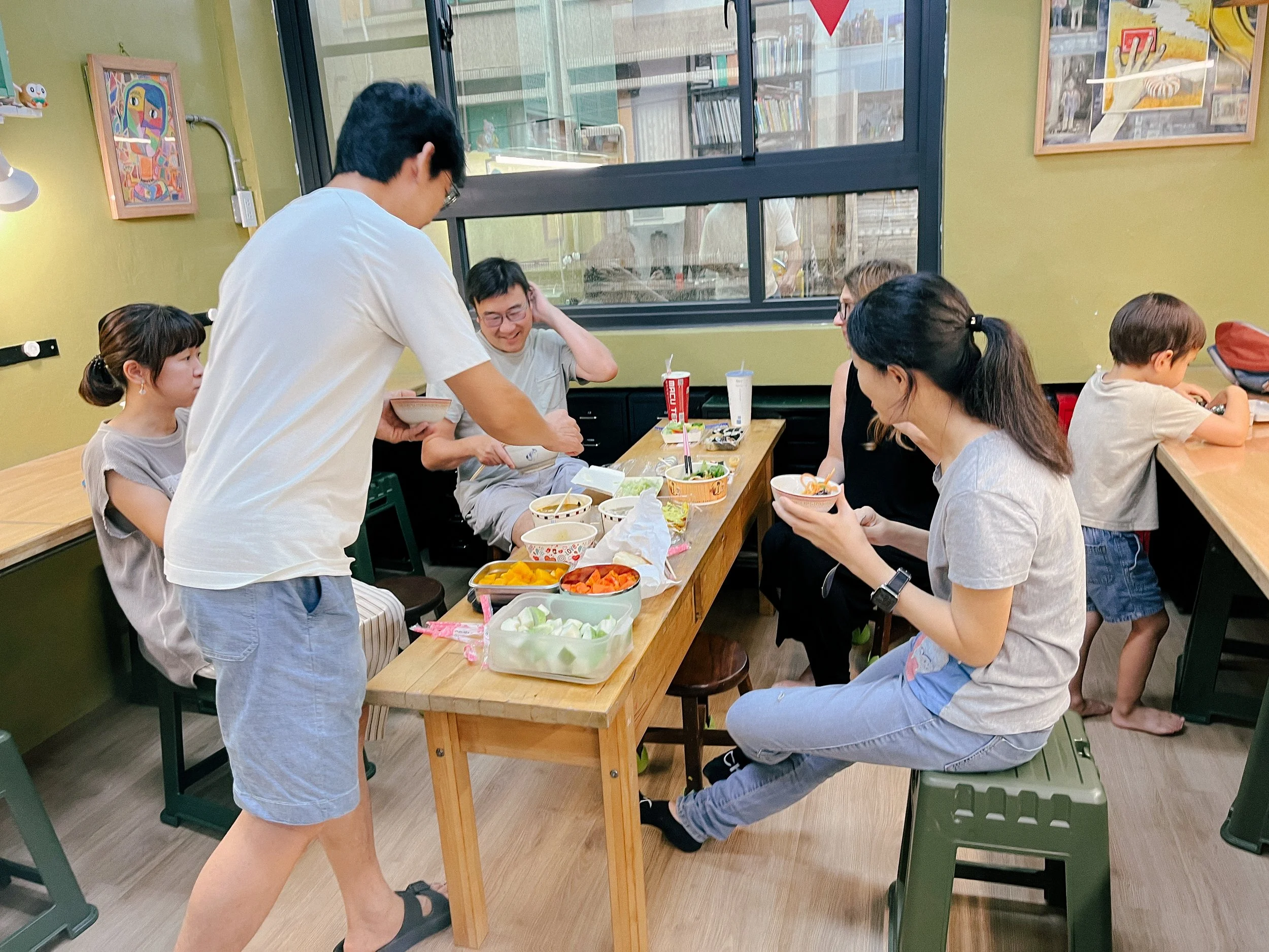 在藝術田與老同學聚餐