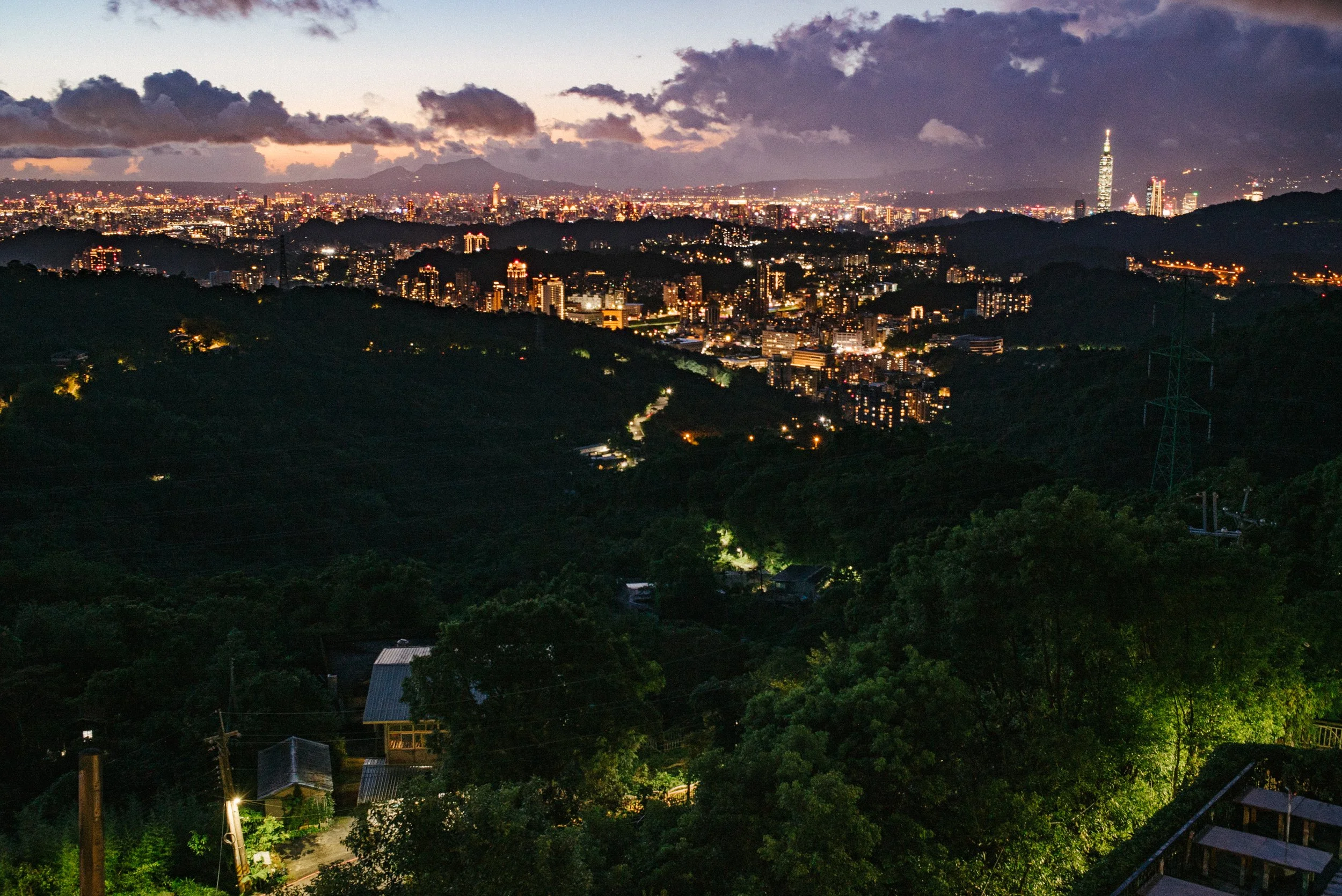 台北夜景從貓空看