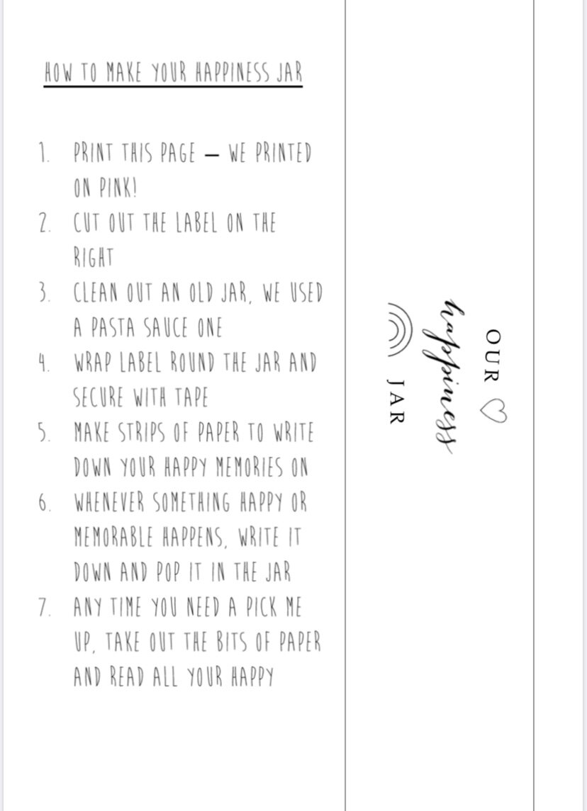 Happy jar label