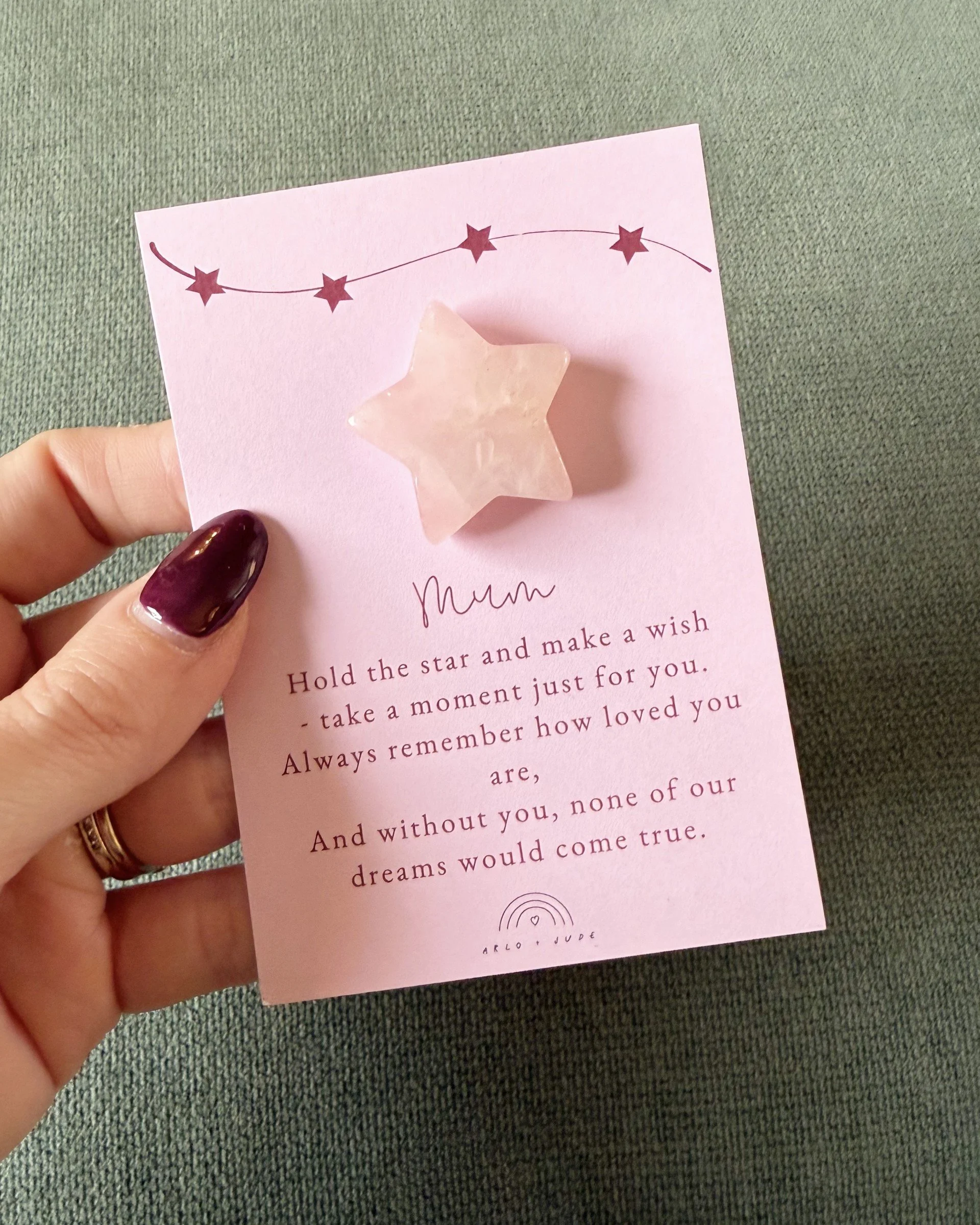 Mum 'wish' crystal