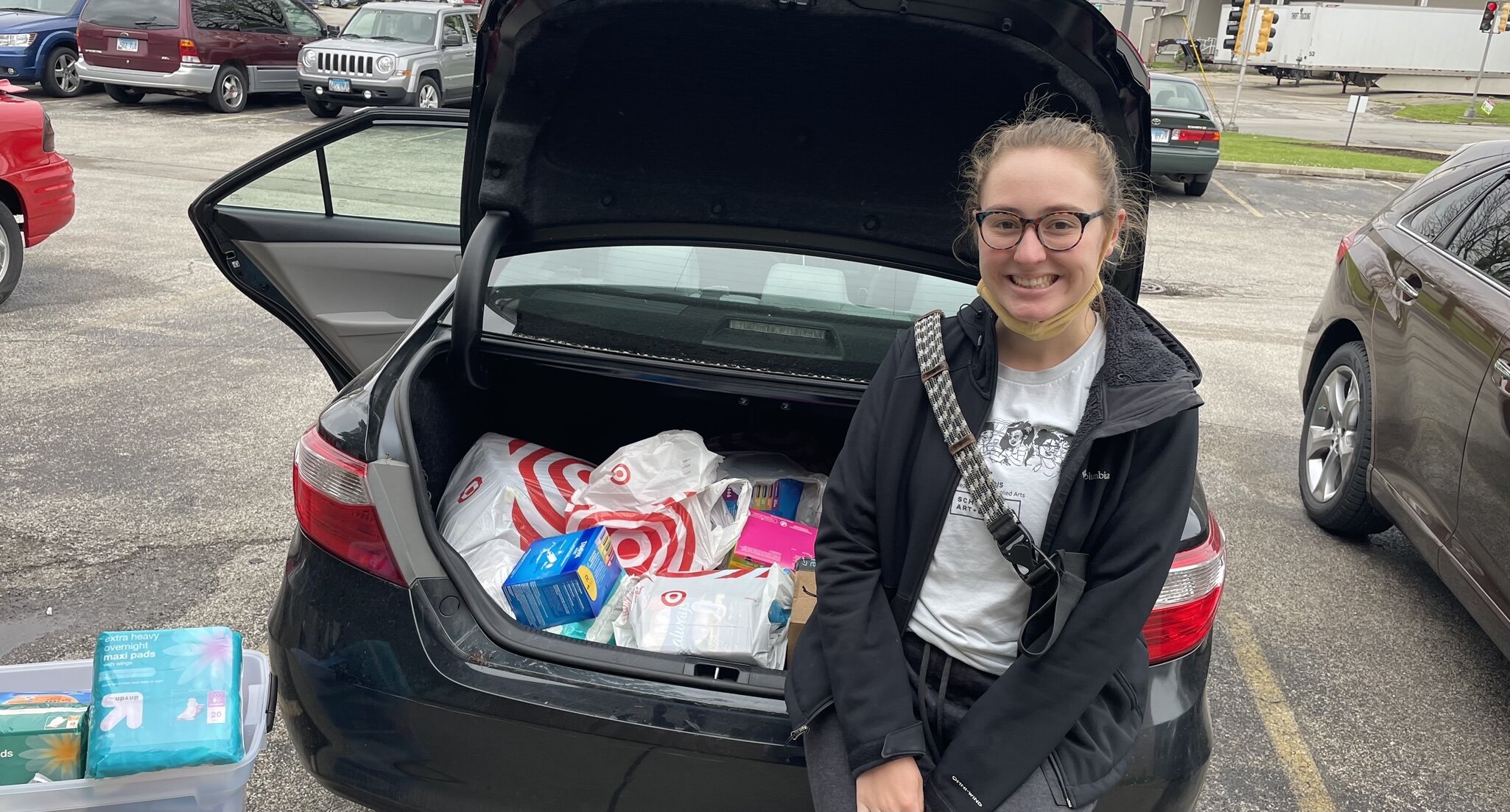 Taking Period Products to Austin's Place