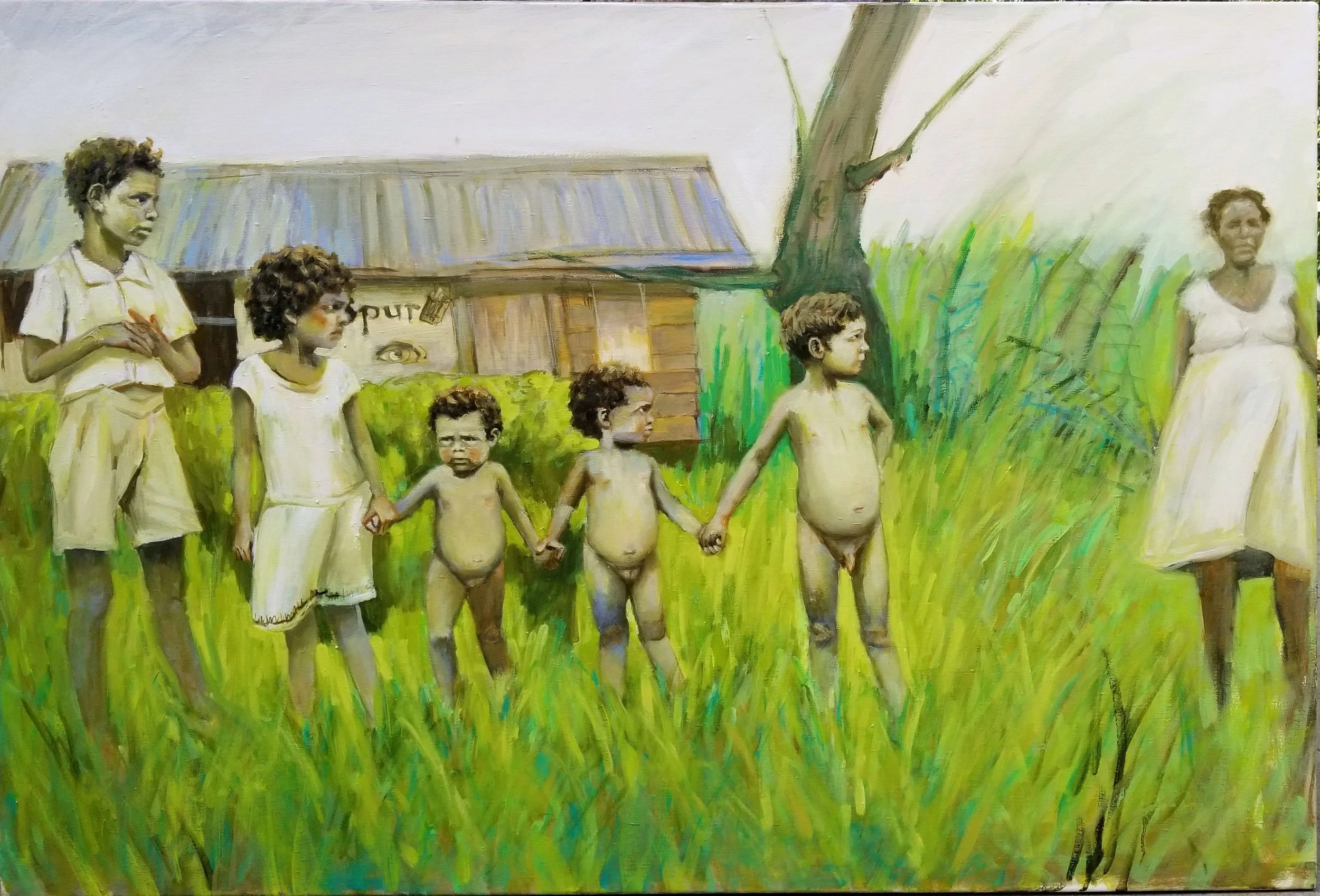   Yesterday’s Ghost   oil painting on canvas  Maria Farmer 