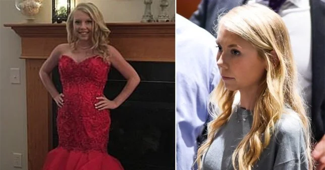 Skylar in the infamous prom dress & in court