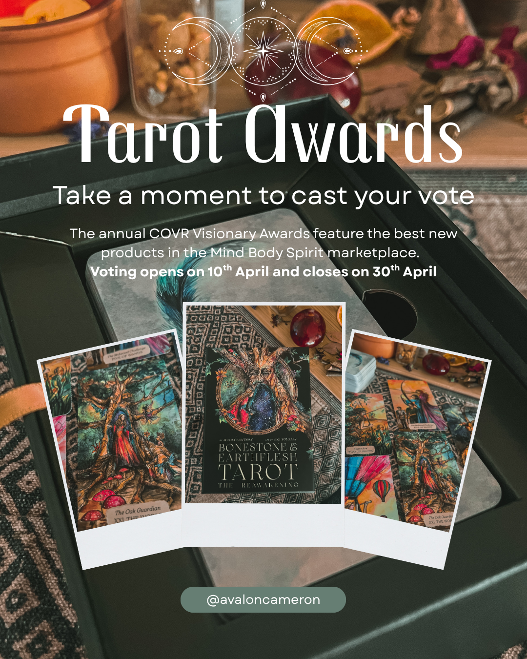 The Bonestone &amp; Earthflesh Tarot: The Reawakening has been nominated for the 2026 COVR Visionary Awards