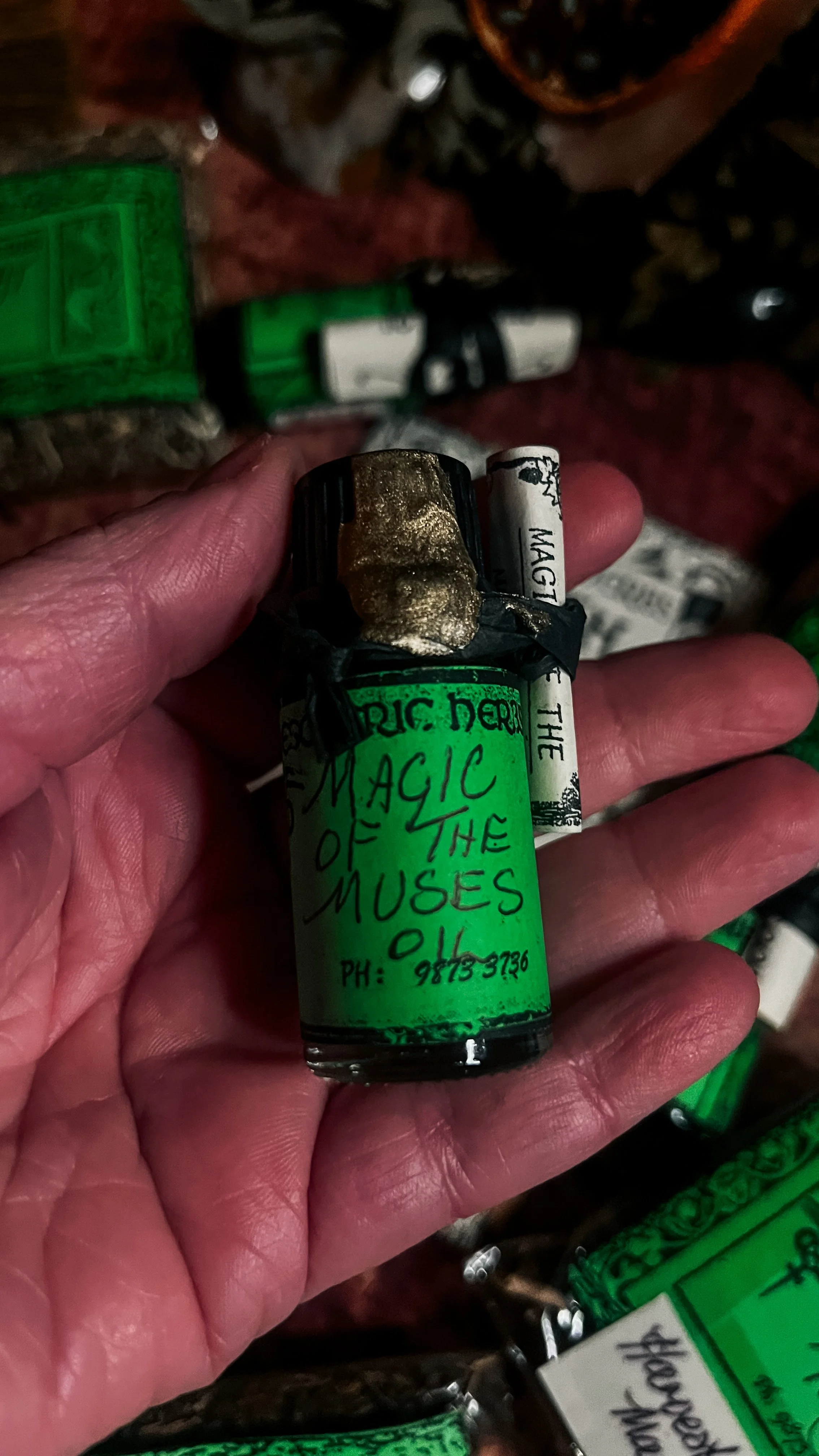 How perfect and witchy are these labels? complete with wax seal and scroll