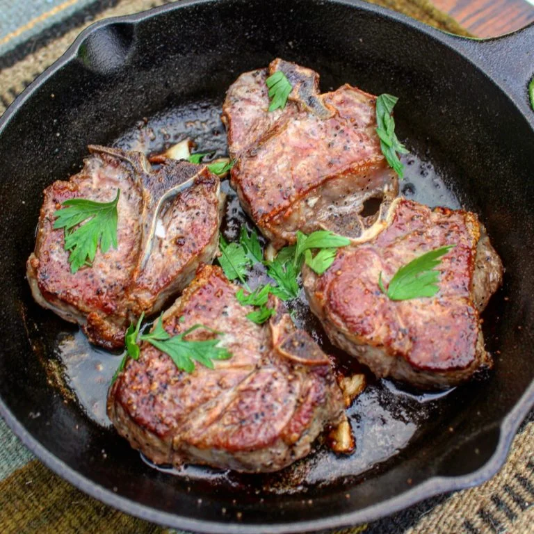 Cast Iron American Lamb Chops