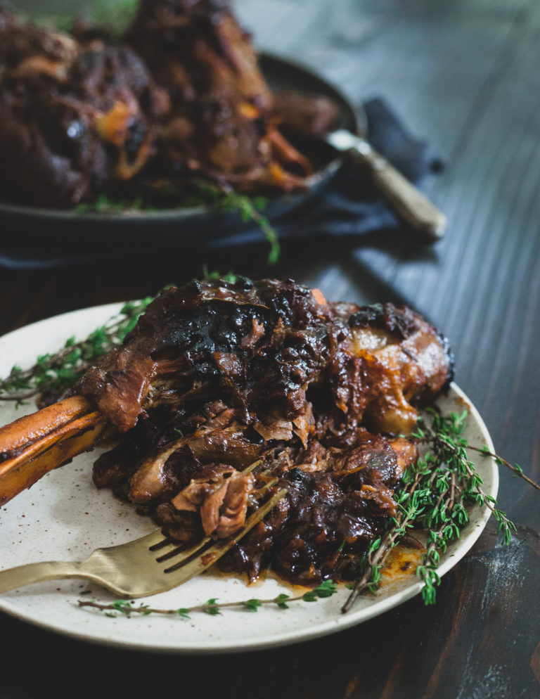 Apple Cider Braised American Lamb Shanks