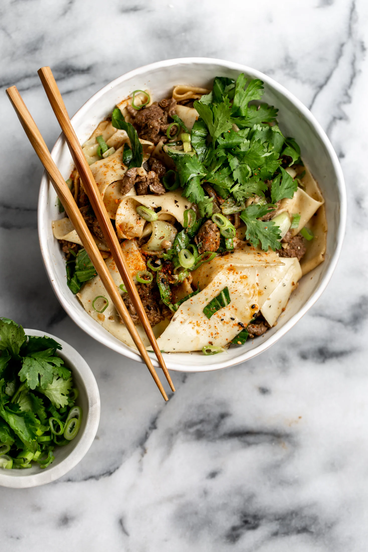 Sichuan-style Spicy Cumin American  Lamb Noodles