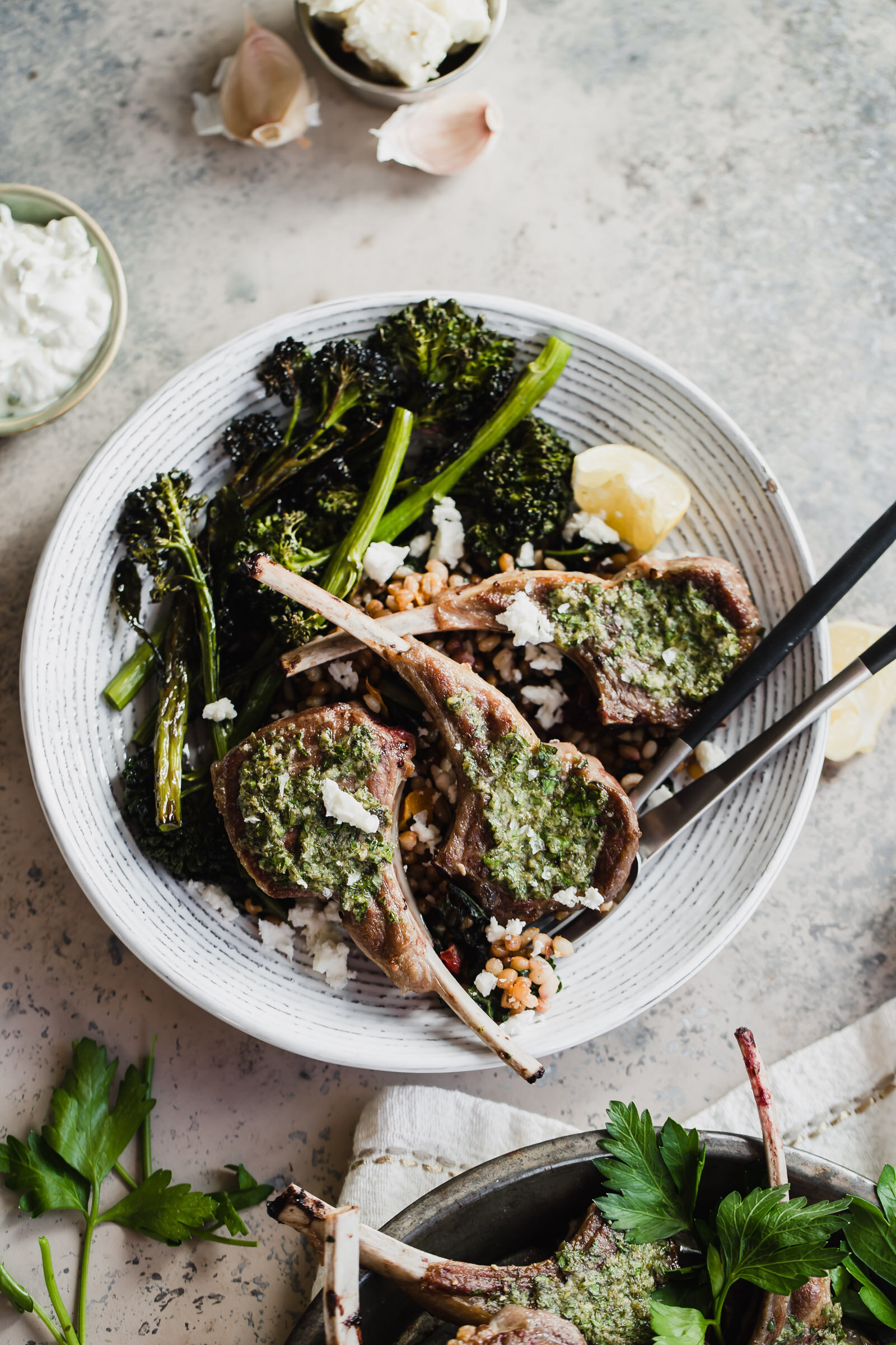 Pan Fried American Lamb Chops