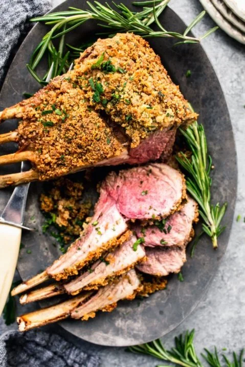 Rack of American Lamb with Herb Crust 