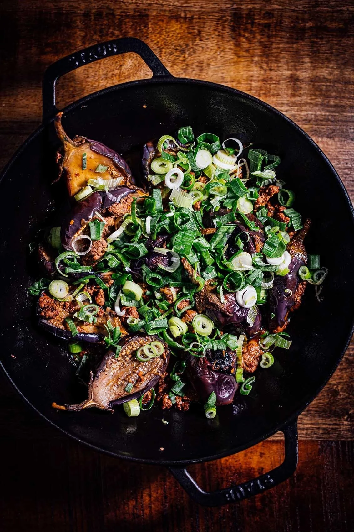 Spicy eggplant with ground American Lamb | American Lamb