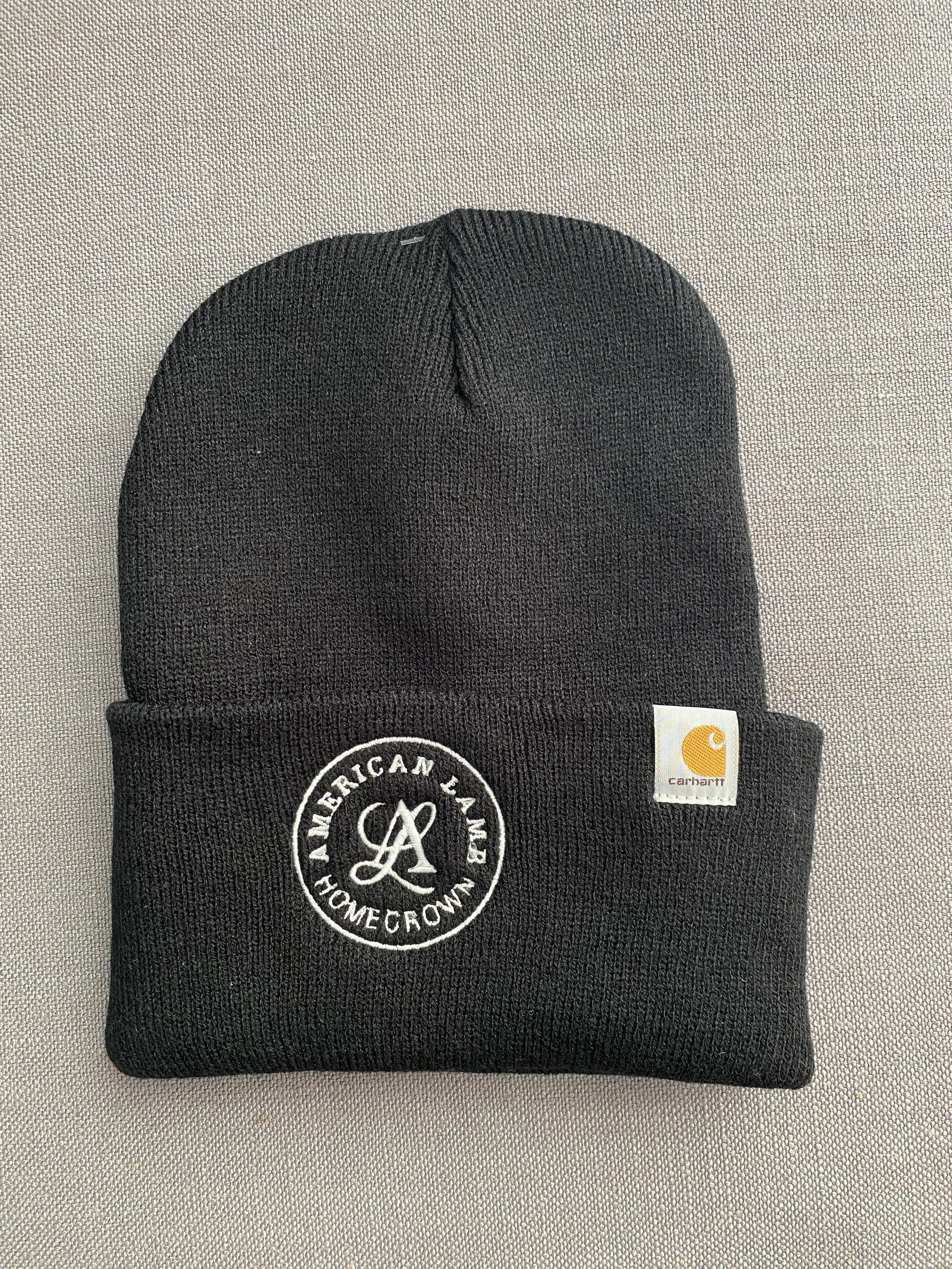 Black American Lamb Logo Carhartt Beanie
