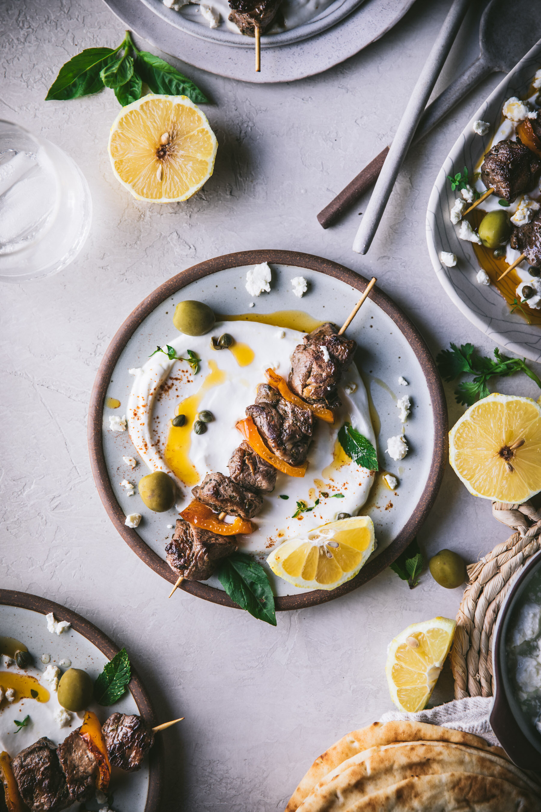 Grilled Lamb Souvlaki