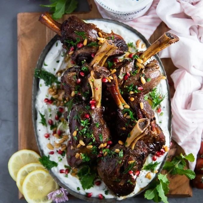 American Lamb Shanks with Yogurt