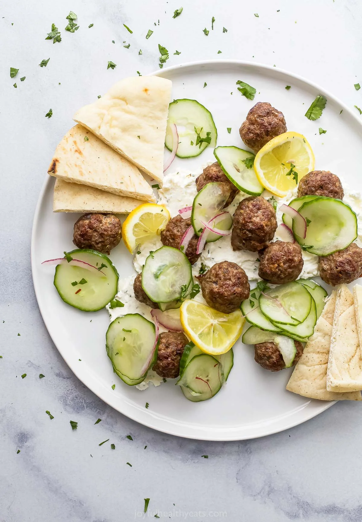 American Lamb Meatballs with Whipped Feta