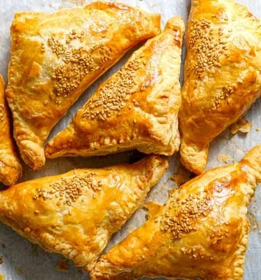 Middle Eastern Lamb Puff Pastry Triangles