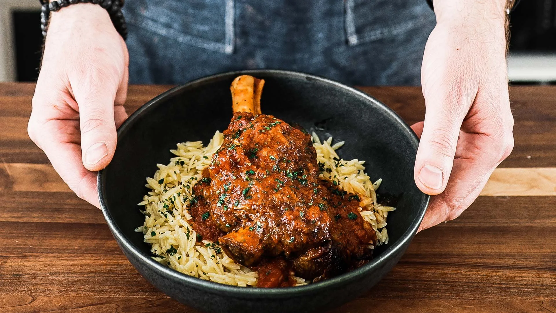 Greek Style Braised Lamb Shanks