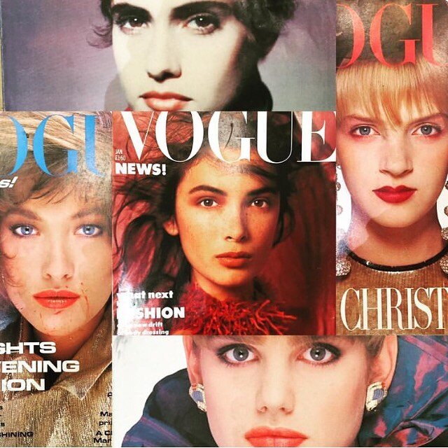 Oooh just going to buy some retro 80s Vogues as this was so my time! My youth, college days, the hair, the shoulders and madness in Newcastle! So funny to have lived through a fashion era and see it return again! 😂 #vintagevogue #80s #80sfashion
