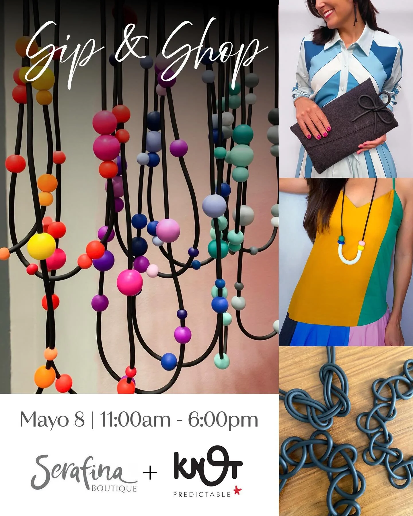 Sip &amp; Shop! Los invitamos este viernes a pasar una tarde divertida con nosotras en @serafinaboutique! 🥂🛍️
