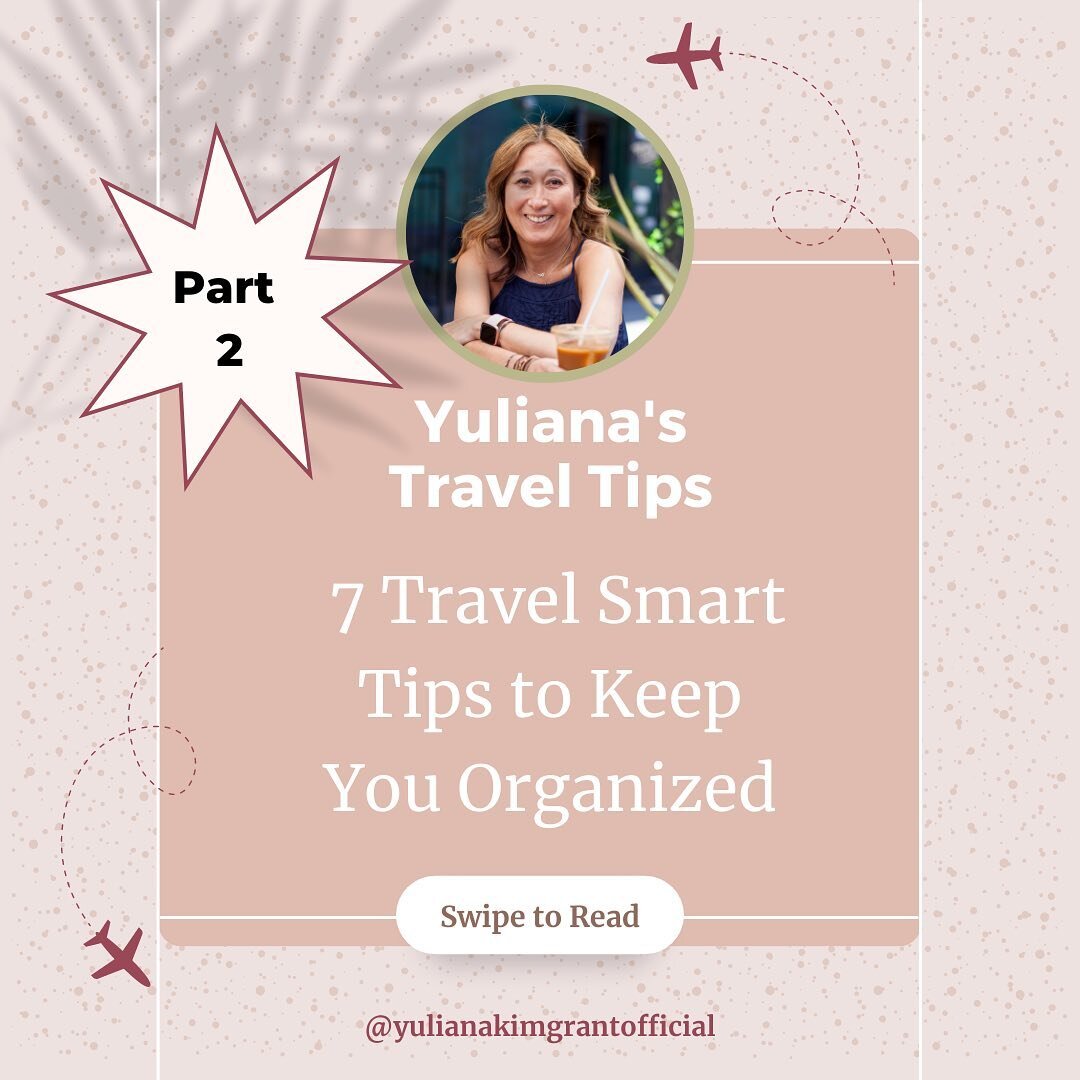 I had such a positive response to my post about Packing Travel Tips that I wanted to add a Part 2. Starting with what type of suitcase I use and other Travel Smart Tips to Keep You Organized. Swipe to see them all. 🌍  Any other tips you want to shar