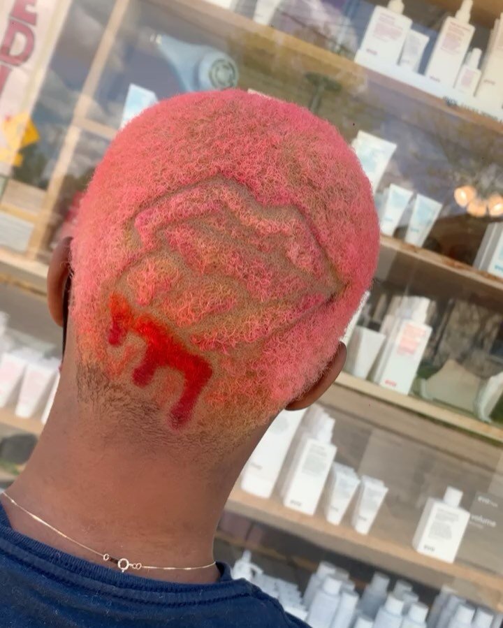 That drip though #femalebarber #barber #wahl #wahlclippers #wahlpro #babylissprousa #babyliss #madisonbarber #wisconsinbarber #midwestbeautyhouse #fadedrosesbarber #hairdesign #barbercuts #coloredhair #staino #madison #wisconsin