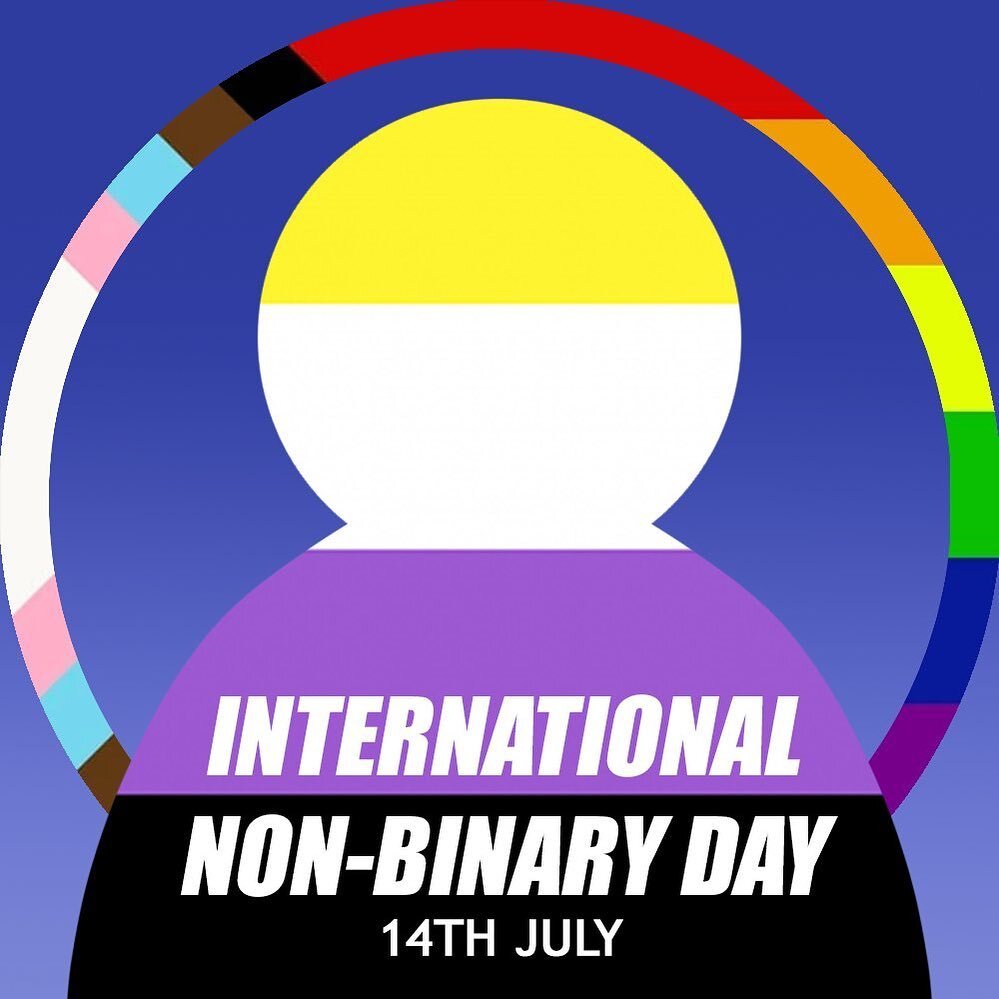 My pronouns are they/them. My gender is mine to discover and create, yours is too. The clothes I wear, the makeup I wear and what reproductive parts I was born with don&rsquo;t define that, I do. Happy #internationalnonbinarypeoplesday to all my lil 