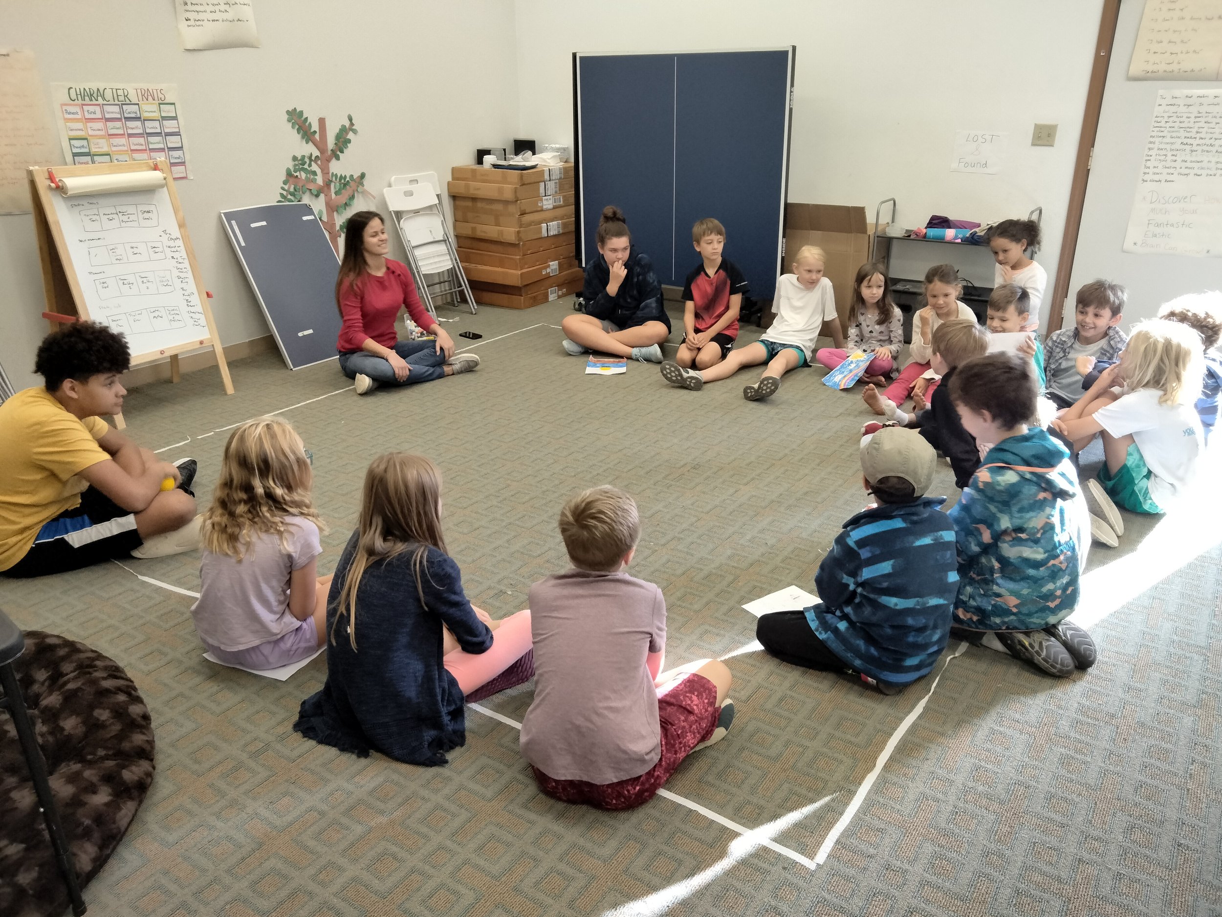 Circle time at Private school
