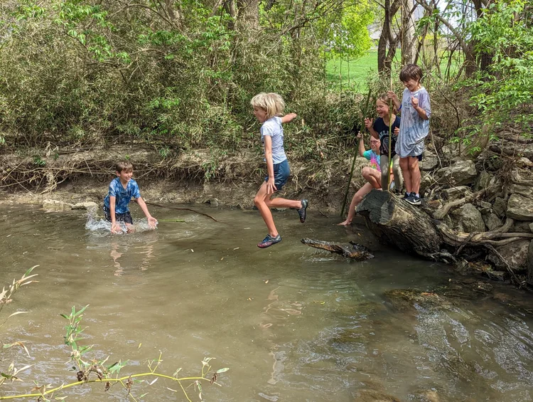 Student working on project