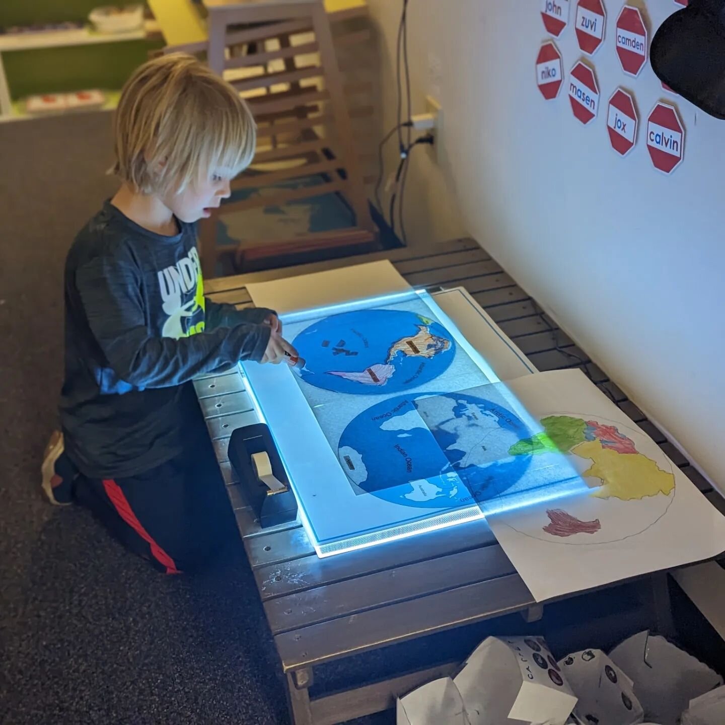 The power of a Mixed-Age child-led classroom: One of our young Spark heroes became interested in maps. His deep focus and work has now inspired a studio full of cartographers! 

#Montessori #ChildLed #LearnerDriven