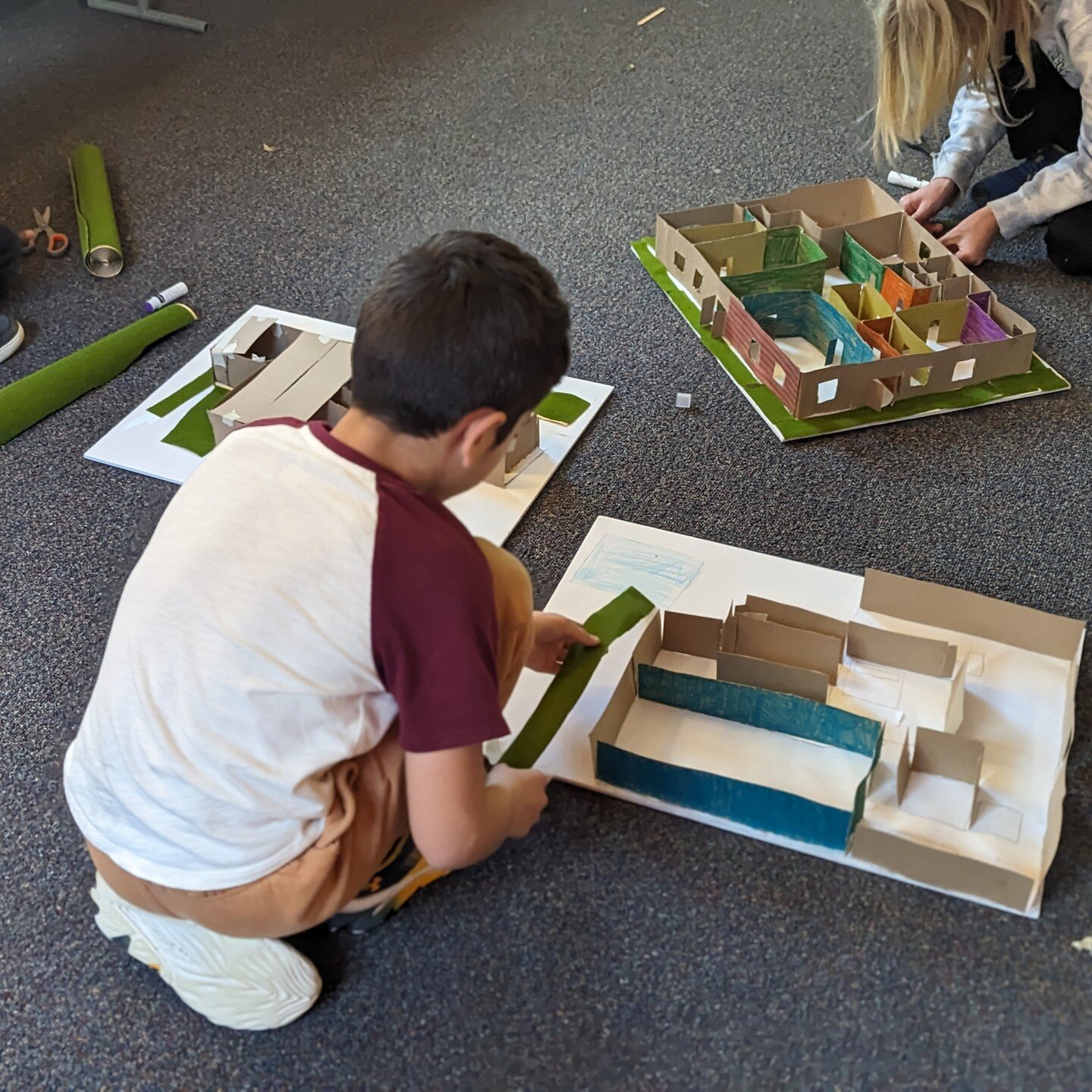 What happens when you have agency over your learning?

You do what you need to even when no one tells you to. 

The are lunch time pictures. Our Elementary Eagles choose to work on their architecture quest building their dream school during this time