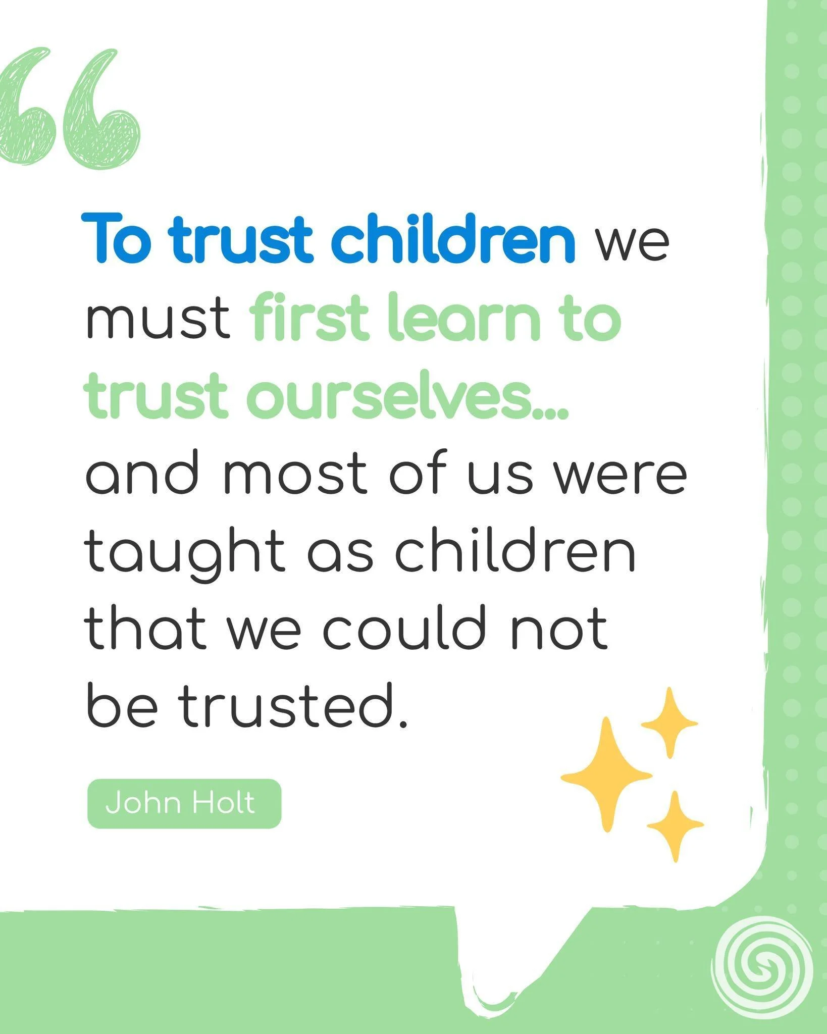 As adults now, many of us grew up hearing&hellip;
wait
follow instructions
follow rules
line up straight

We were interrupted.
Our voices went unheard.
We did what we were told &mdash;

even when it didn&rsquo;t feel right,
even when we had something