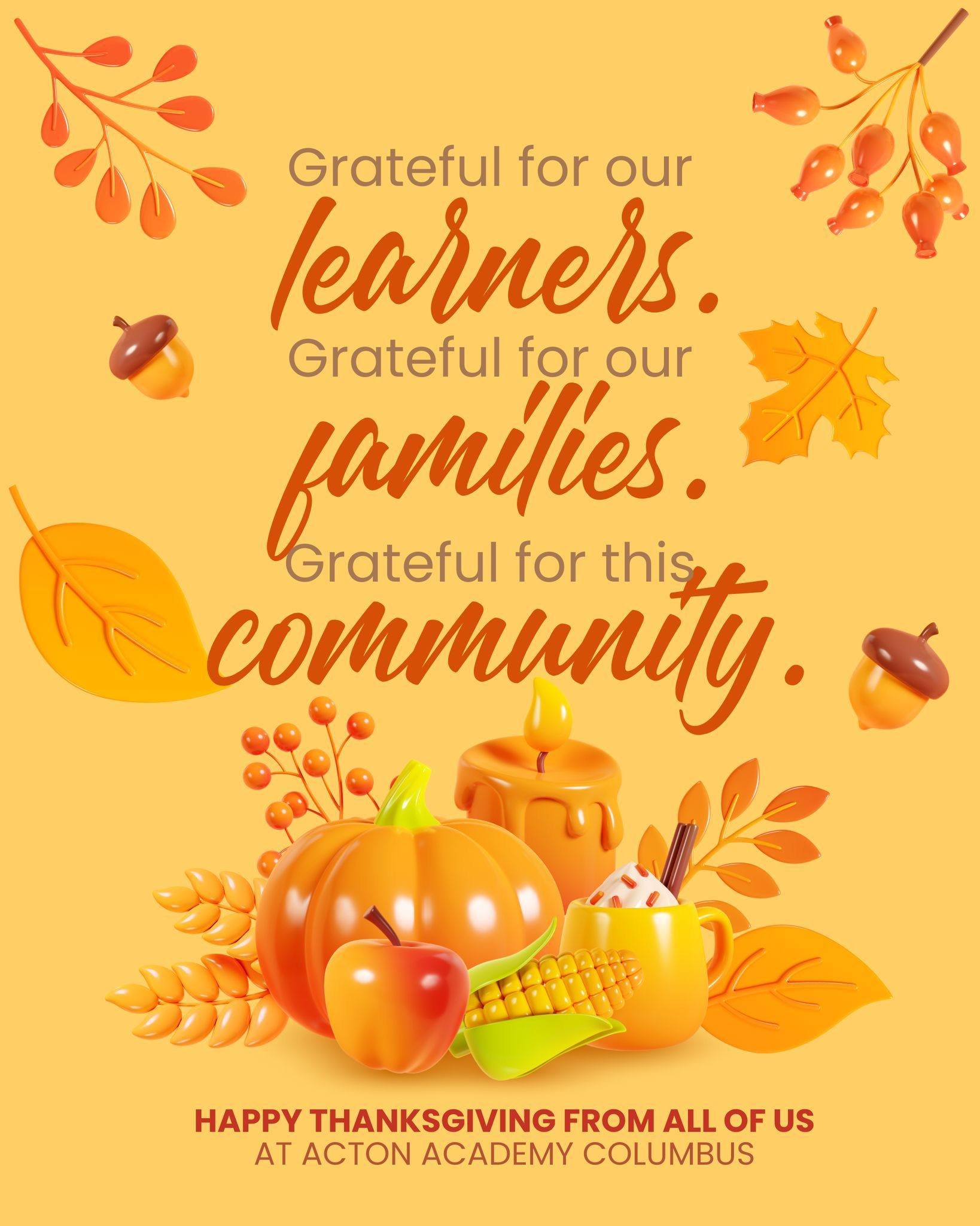 Thankful for a community that believes children are capable, curious and ready to lead their own learning. 

Watching them grow through real work and real choices is a gift.

Happy Thanksgiving!

#thanksgiving #columbusohio #dublinohio